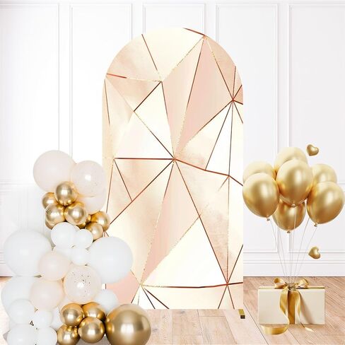 6.6FT Arch Backdrop Cover Bouquet Roses Watercolor Used as Greeting for Wedding Birthday Other Wedding Arch Cover Spandex Fitted Stretchy Backdrop Stand Covers for Wedding Birthday Party Decoration in Saudi Arabia
