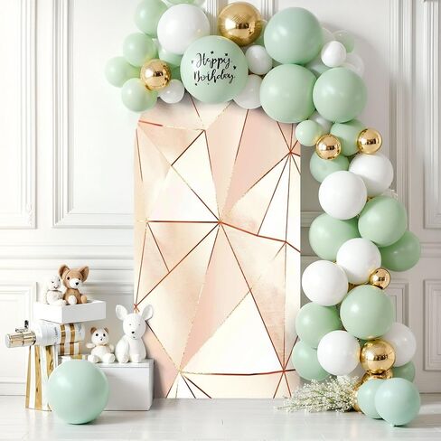 6.6FT Arch Backdrop Cover Bouquet Roses Watercolor Used as Greeting for Wedding Birthday Other Wedding Arch Cover Spandex Fitted Stretchy Backdrop Stand Covers for Wedding Birthday Party Decoration in Saudi Arabia