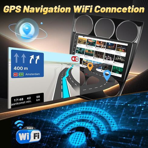 راديو سيارة 2+64G لسيارة Mazda 6 2002-2008 - Carplay لاسلكي وAndroid Auto - 9 بوصة Android 13 ستيريو مع WiFi/EQ/GPS + كاميرا رؤية خلفية AHD in Saudi Arabia
