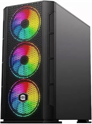 سطح مكتب كمبيوتر الأبراج - معالج Intel Core i7 4 -Core يصل إلى 3.9 جيجا هرتز ، 1 تيرابايت SSD ذاكرة ذاكرة الوصول العشوائي 32GB ، GeForce GTX 1660 Super GDDR6 6GB ، RGB Lights ، HDMI ، AC WIFI ، Windows 10 Pro - Black - Black in Kuwait