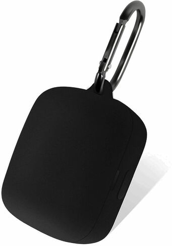 Geiomoo Silicone Case Compatible with Sony LinkBuds WF-L900, Protective Cover with Carabiner (Black) in Kuwait