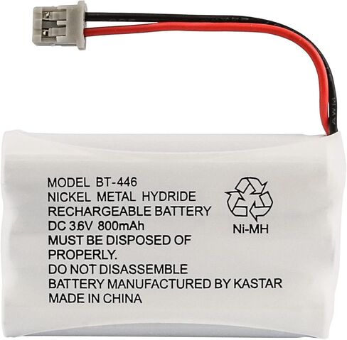 Kastar 2-Pack Battery Ni-MH 3.6V 800mAh Replacement for Hi Capacity B7018, Interstate TEL0375, Lenmar CBC446 CBC-446, GE TL96402 TL26402 TL86402, GP GP80AAALH3BMX, Motorola OJO PVP1000 in Saudi Arabia