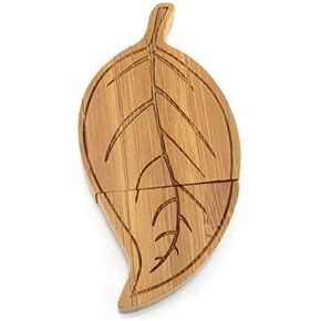 Natural Wooden Leaf USB 2.0/3.0 Flash Drive High Speed Storage Memory U-Disk (3.0/32GB)