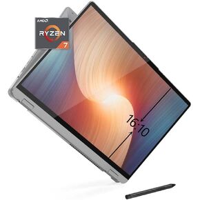 Lenovo IdeaPad Flex 5 2-in-1 Laptop, AMD Ryzen 7 5700U, 16" (1920 x 1200) 16:10 IPS Touchscreen, Digital Pen, Fingerprint, FHD Webcam, Windows 11 (16GB RAM | 1TB PCIe SSD) (Renewed)
