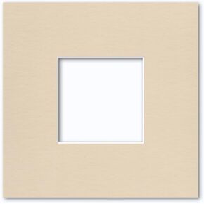 8x8 Matting for 4x4 Photograph or Artwork 4-Ply Bevel Cut Acid Free Matboard for Picture framing (Cloud White)