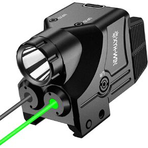 مجموعة إضاءة ليزر XYH-Win Taurus G3 G3C باللون الأخضر والأشعة تحت الحمراء (IR) 3 في 1، 600 لومن من الألومنيوم التكتيكي للمسدس، قابلة لإعادة الشحن من النوع C in Kuwait