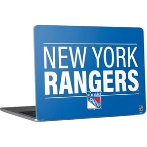 Skinit Decal Laptop Skin Compatible with MacBook Air 13in M4 (2025) - Officially Licensed NHL New York Rangers Black Text Design