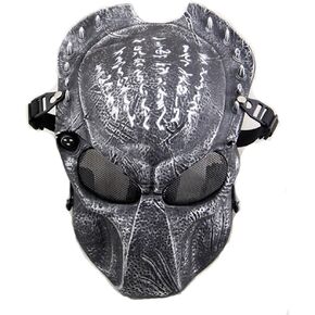 Atailderoft التكتيكية Airsoft Paintball قناع الوجه الواقي الكامل
