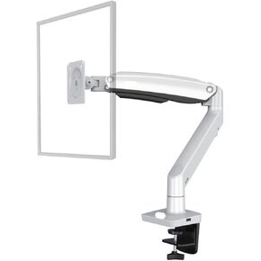 F100A Gas Spring Arm 22-35 Inch Screen Desktop Monitor Holder 360 Rotate 3-12kgs Monitor Mount Arm with USB 3.0 Port(Black)