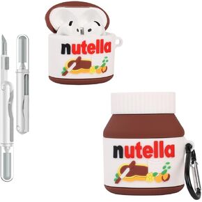 Compatible with Airpods 4 Generation Cute 3D Cartoon Funny Case Cover with Cleaner Kit ﻿ (Chocolate Sauce)