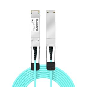 Buaco QSFP to 4 SFP AOC Breakout Active Optical Cable 3Meter/9.8ft - Compatible with Cisco QSFP-4X10G-AOC3M AOC High-Speed Cable, 40GBASE Fiber Stacking Cable