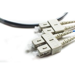 FCD 1M OM3 LC ST كابل الألياف البصرية | داخلي/خارجي 10 جيجابايت Duplex 50/125 LC إلى ST Multimode Jumper 1 متر (3.28 قدم) | خيارات الطول: 0.5m-300m | 1/10/40/100G SFP+ 10GBASE OFNR LC-ST