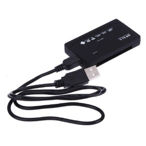 أسود All in One Card Card Reader USB reader sd sdhc mini micro m2 mmc xd cf adapter