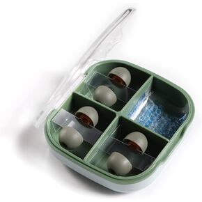 Linsoul DDHIFI ST35 Comfortable Medical-Grade Silicone Eartips Earpads for in-Ear Earphones IEM,Noise Reduction, 3 Pairs Green Storage Case (ST35, M)