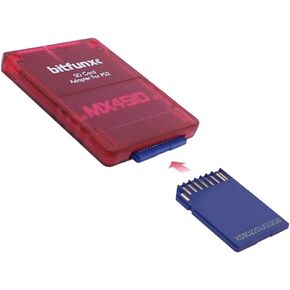 Replacement Card Reader for PS2 MX4SIO SIO2SD Memory Card Adapter for Secure Digital TF Card (Card not Included) (Purple for TF)