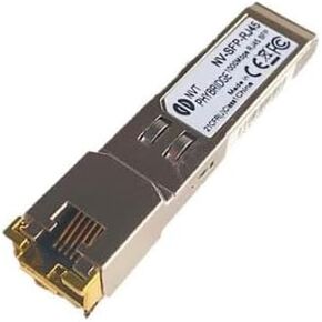 NV-SFP-RJ45 SFP to RJ45 Copper Module for Cat5e Cabling, 1.25 Gb/s Gigabit Ethernet, RJ-45 Connector, Up to 100 Meters