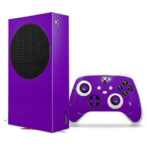 WraptorSkinz Skin Decal Vinyl Wrap compatible with the XBOX Series S Console and Controller Solids Collection Purple (GAMING CONSOLE NOT INCLUDED)