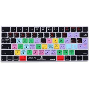 XSKN InDesign Shortcut Silicone Keyboard Cover Skin for Apple Magic Keyboard A1644 MLA22LL/A and MLA22B/A