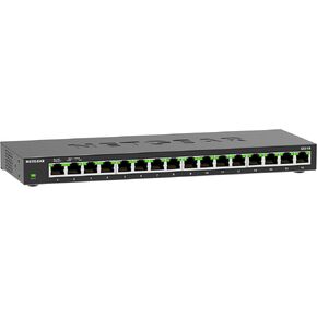 NETGEAR 16-Port Gigabit Ethernet Unmanaged Switch (GS316): Desktop or Wall Mount, Quiet Operation