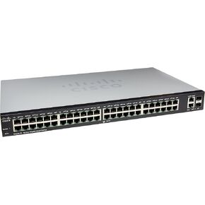 Cisco Small Business 200 Series SLM2048T-NA Smart SG200-50 Gigabit Switch 48 10/100/1000 Ports, Gigabit Ethernet Smart Switch, 2 Combo Mini-GBIC Ports