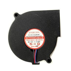 Evercool 75x75x30mm High Speed Blower Fan EC7530H12BA-B