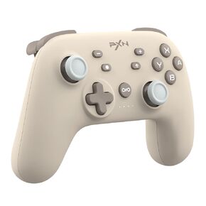 PXN P50L Wireless Switch Pro Controller ، Dual Shock Gamepad Molestick Support Turbo ، Macro ، Gyro Axis ، Wake-Up ، اتصال مزدوج قابل للبرمجة للتبديل/Lite/OLED/IOS (16 إصدارًا فقط)/PC (بني)