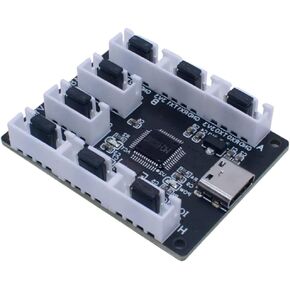8-Channel USB to TTL Serial Port Module CH348Q Type-C Port Expansion Board
