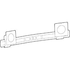 Ergotron – LX Pro Dual Direct Bow VESA Display Conversion Kit – Add-on for LX Pro Arms, White