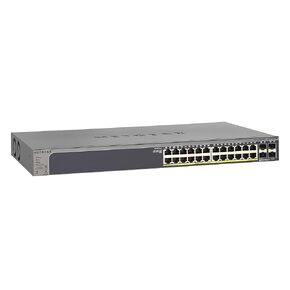 NETGEAR 18-Port PoE Gigabit Ethernet Smart Switch (GS716TPP) - Managed with Insight Cloud Management, 16 x PoE+ @ 300W, 2 x 1G SFP, Desktop/Rackmount, and ProSAFE Lifetime Protection (Renewed)