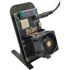 Black Stand BitAxe 601 Gamma BM1370 Asic Chip Upto 1.2Th/S Open-Source Design Bitcoin Solo Miner Lottery Miner with Power Supply Quiet Miner