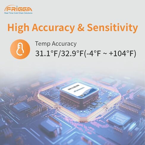 العلامة الذكية Frigga مسجل درجة الحرارة في الوقت الفعلي تقريبًا للاستخدام الفردي التحكم الذكي في التطبيقات للوجستيات سلسلة التبريد الصيدلية دقة عالية مع تقرير PDF in Saudi Arabia