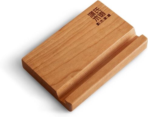 Wood Phone Stand Solid Wood Tablet Stand– Universal Desk Holder for iPhone, Android, iPad Sturdy & Eco-Friendly (Black Walnut) in Saudi Arabia