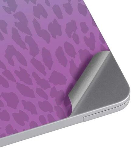 Skinit Decal Laptop Skin Compatible with MacBook Air 13in M4 (2025) - Cheetah Print Purple and Blue Design in Saudi Arabia