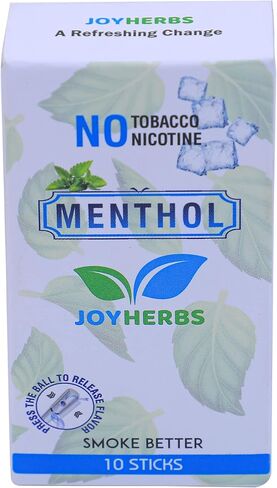 JOYHERBS سجائر عشبية طبيعية عادية - مزيج من الأعشاب - خالية من التبغ والنيكوتين 1 علبة - 10 دخان in Kuwait