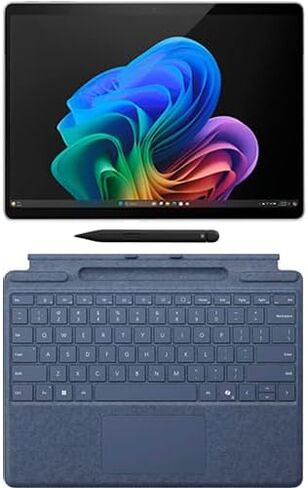 Microsoft Surface Pro Copilot+ PC Touchscreen 13" LCD Snapdragon X Plus Processor 16GB RAM 256GB SSD (11th Edition) Platinum & Surface Pro Keyboard (Keyboard with Pen, Sapphire) in Saudi Arabia