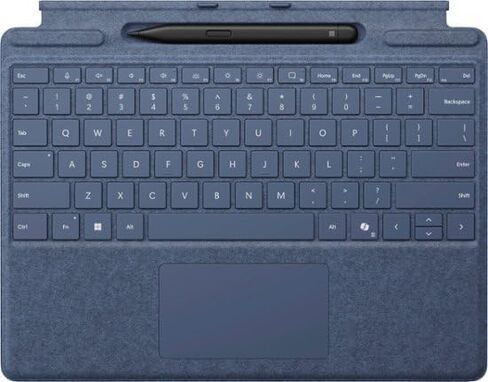 Microsoft Surface Pro Copilot+ PC Touchscreen 13" LCD Snapdragon X Plus Processor 16GB RAM 256GB SSD (11th Edition) Platinum & Surface Pro Keyboard (Keyboard with Pen, Sapphire) in Saudi Arabia