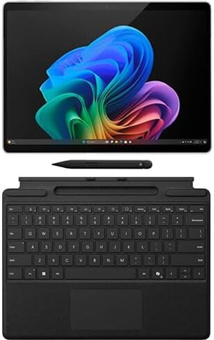 Microsoft Surface Pro Copilot+ PC Touchscreen 13" LCD Snapdragon X Plus Processor 16GB RAM 256GB SSD (11th Edition) Platinum & Surface Pro Keyboard (Keyboard with Pen, Sapphire) in Saudi Arabia