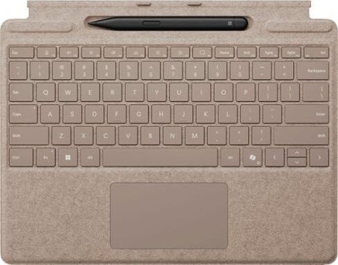 Microsoft Surface Pro Copilot+ PC Touchscreen 13" LCD Snapdragon X Plus Processor 16GB RAM 256GB SSD (11th Edition) Platinum & Surface Pro Keyboard (Keyboard with Pen, Sapphire) in Saudi Arabia