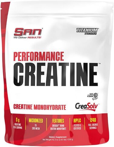 SAN Performance Creatine 300g - يدعم نمو العضلات + الأداء الرياضي - 60 وجبة in Kuwait