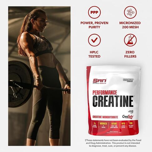 SAN Performance Creatine 300g - يدعم نمو العضلات + الأداء الرياضي - 60 وجبة in Kuwait