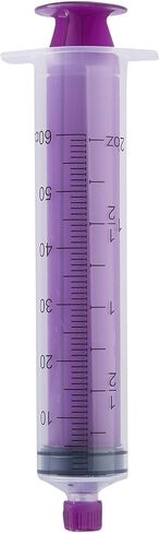 UltraFlo 60cc Enteral Feeding Syringes by Global Medical Products - ENFit & ISO 80369-3 Certified, BPA/DEHP/Latex-Free, Transparent Barrel (60CC, QTY 3) in Saudi Arabia