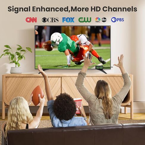 صندوق تحويل التلفزيون الرقمي DCOLOR - عصا تلفزيون صغيرة ATSC مخفية خلف التلفزيون، يدعم اتصال HDMI، DVR، 1080P [محول متضمن] in Kuwait