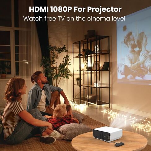 صندوق تحويل التلفزيون الرقمي DCOLOR - عصا تلفزيون صغيرة ATSC مخفية خلف التلفزيون، يدعم اتصال HDMI، DVR، 1080P [محول متضمن] in Kuwait