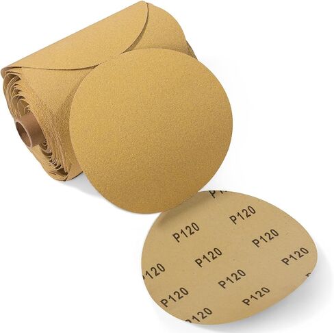 100 PCS 6 Inch PSA Sanding Discs 400 Grit Adhesive Backed Sandpaper Roll Sticky-Back Sandpaper for DA Sander Self Stick Aluminum Oxide Round Automotive Sandpaper with Sticky Back in Saudi Arabia