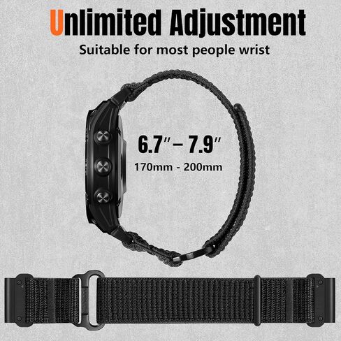 Compatible with Garmin Instinct Watch Bands - for Garmin Fenix E/8/7/7 Pro/6/6 Pro/5/5 Plus/Instinct 3 2/Forerunner 965/955/945/935/745/Approach S70 47mm/S62/S60/Epix 2 Pro 47mm/Quatix 7/6/5 in Saudi Arabia