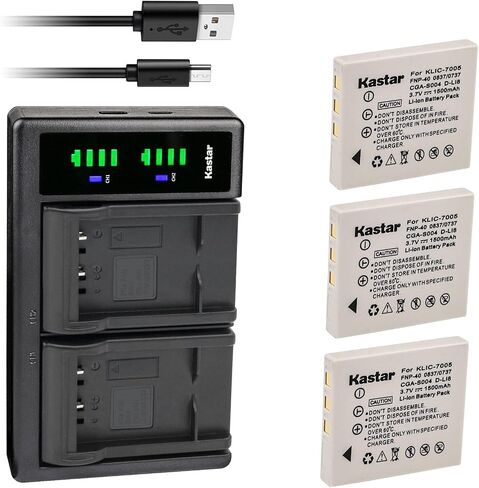 Kastar 1-Pack Battery and LTD2 USB Charger Replacement for Fujifilm NP-40 NP-40N Battery, Fujifilm BC-40N Charger, Fujifilm FinePix V10 Zoom, FinePix Z1, FinePix Z1 Zoom, FinePix Z2, FinePix Z3 Zoom in Saudi Arabia