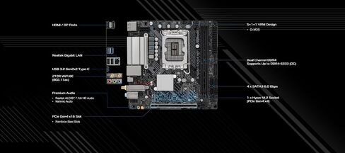 ASRock B760M-H/M.2 DDR5 (Intel LGA 1700) Micro ATX in Saudi Arabia