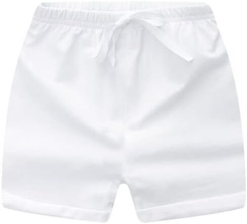 3 Pack Toddler Little Boys Girls Cotton Cuffed Summer Pull On Active Shorts in Saudi Arabia