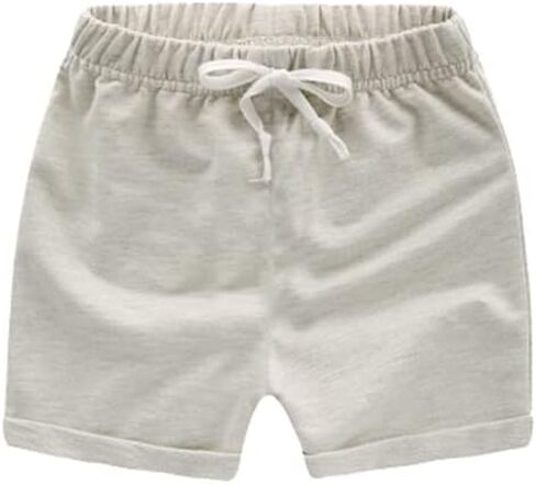 3 Pack Toddler Little Boys Girls Cotton Cuffed Summer Pull On Active Shorts in Saudi Arabia