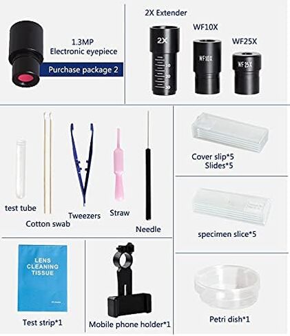 Bailai Zoom 2000x المجهر البيولوجي البيولوجي Monocular Student Lab Lad USB ، Xintmy-7707 in Saudi Arabia